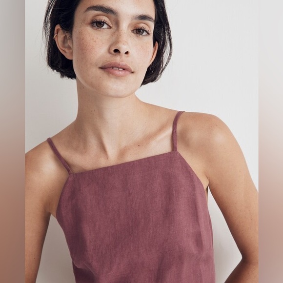 Goldie Midi Dress in 100% Linen. Size 4. Mauve. NWT - Picture 9 of 10